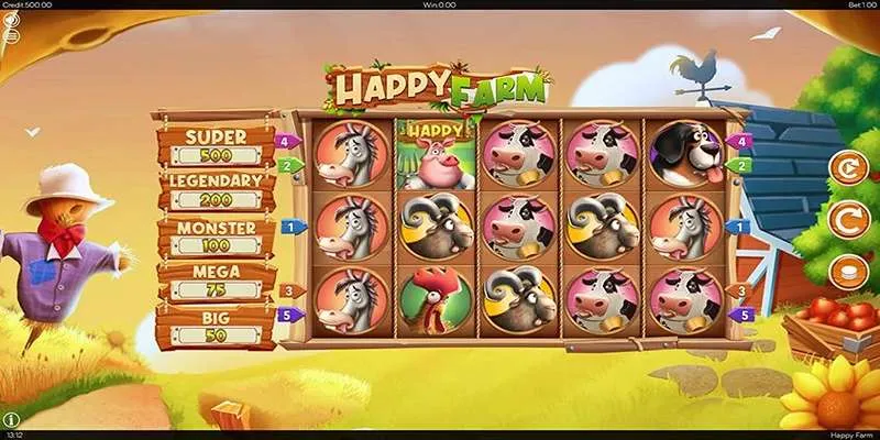 Luật chơi Happy farm slot